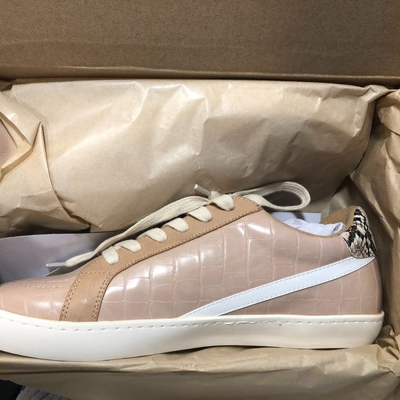 Pink Animal Print/Textured Sneakers - Picture 5 of 8